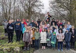 Los 46 niños de Chernobil que llegarán este miércoles a Euskadi y Navarra.