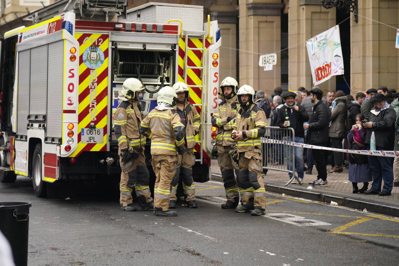 Susto en la Plaza Gipuzkoa de Donostia