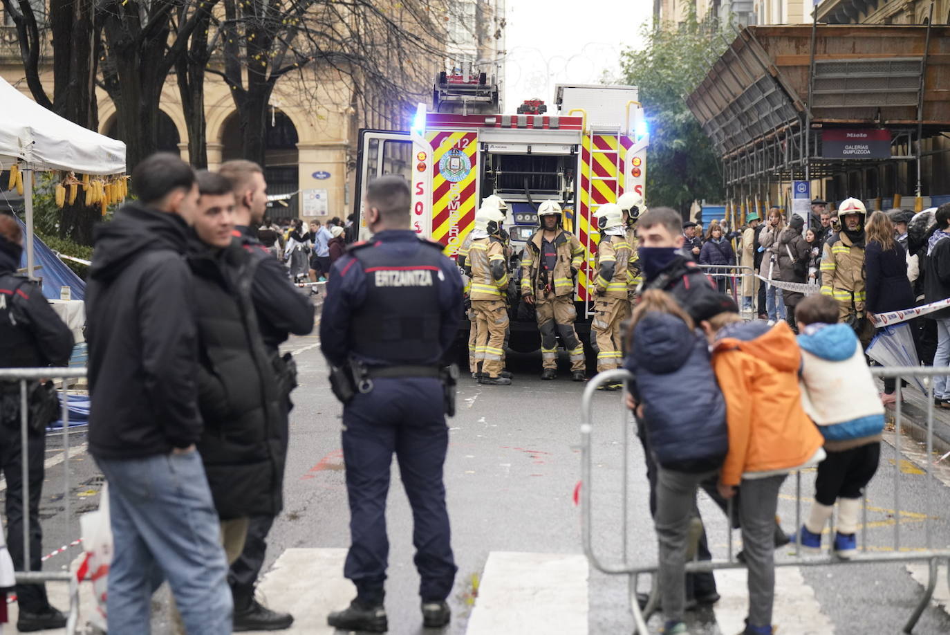 Susto en la Plaza Gipuzkoa de Donostia