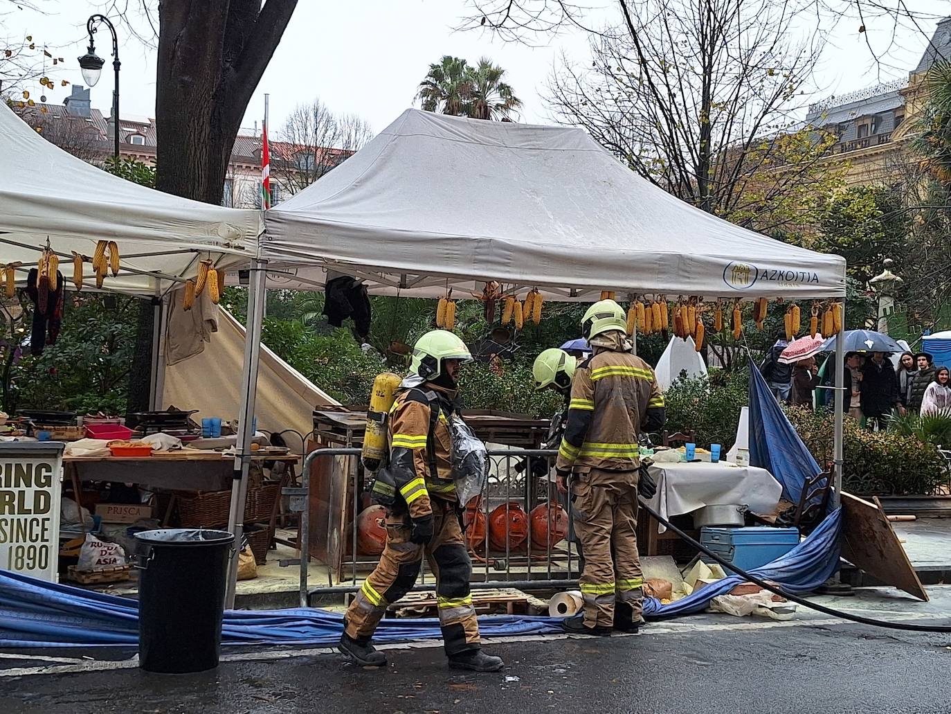 Susto en la Plaza Gipuzkoa de Donostia