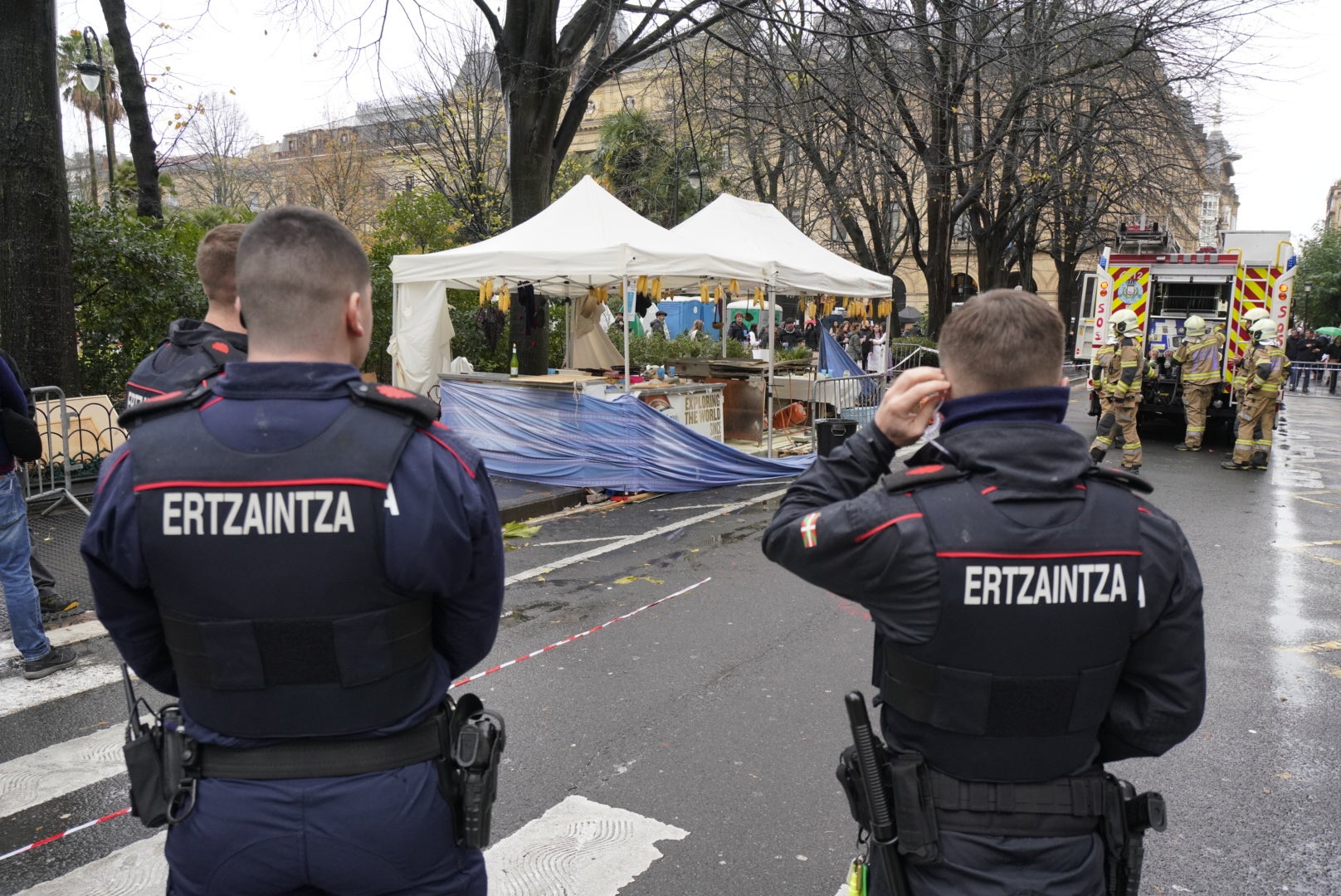 Susto en la Plaza Gipuzkoa de Donostia