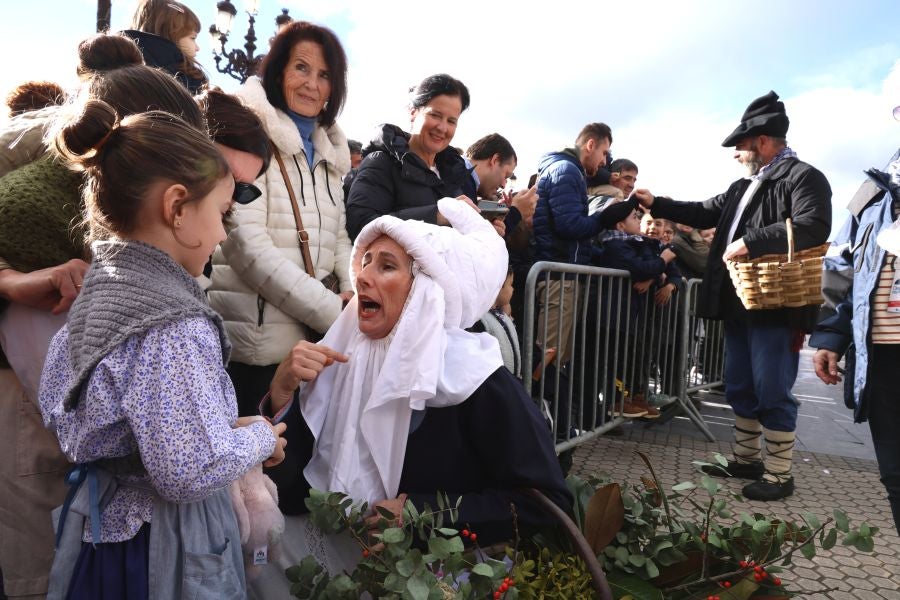Olentzero y Mari Domingi en Donostia