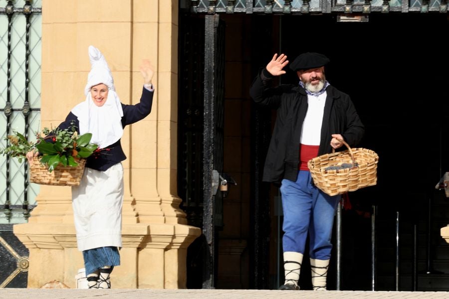 Olentzero y Mari Domingi en Donostia