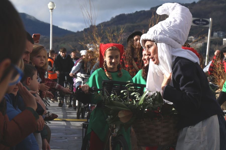 Olentzero y Mari Domingi en Donostia