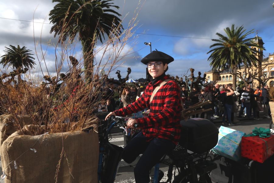 Olentzero y Mari Domingi en Donostia