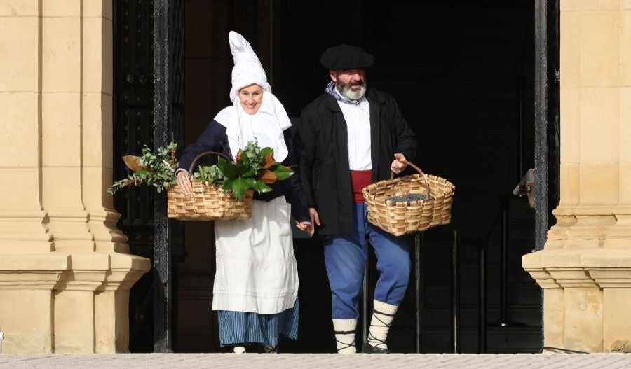 Olentzero y Mari Domingi en Donostia