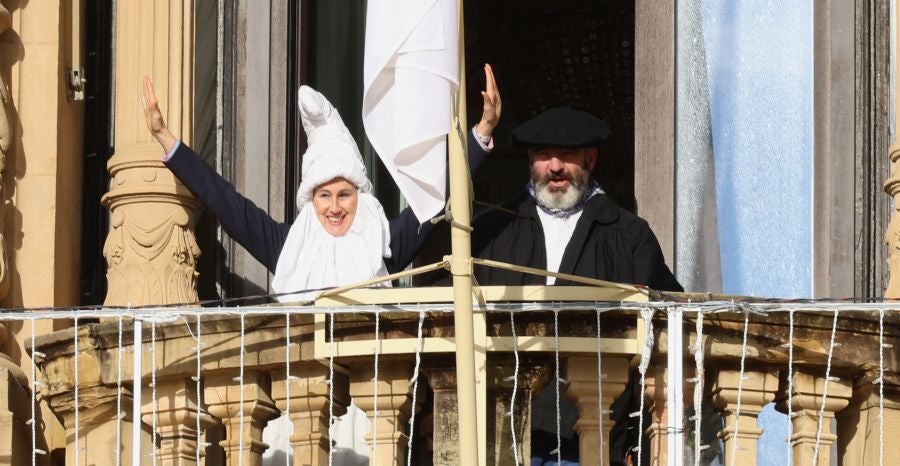 Olentzero y Mari Domingi en Donostia