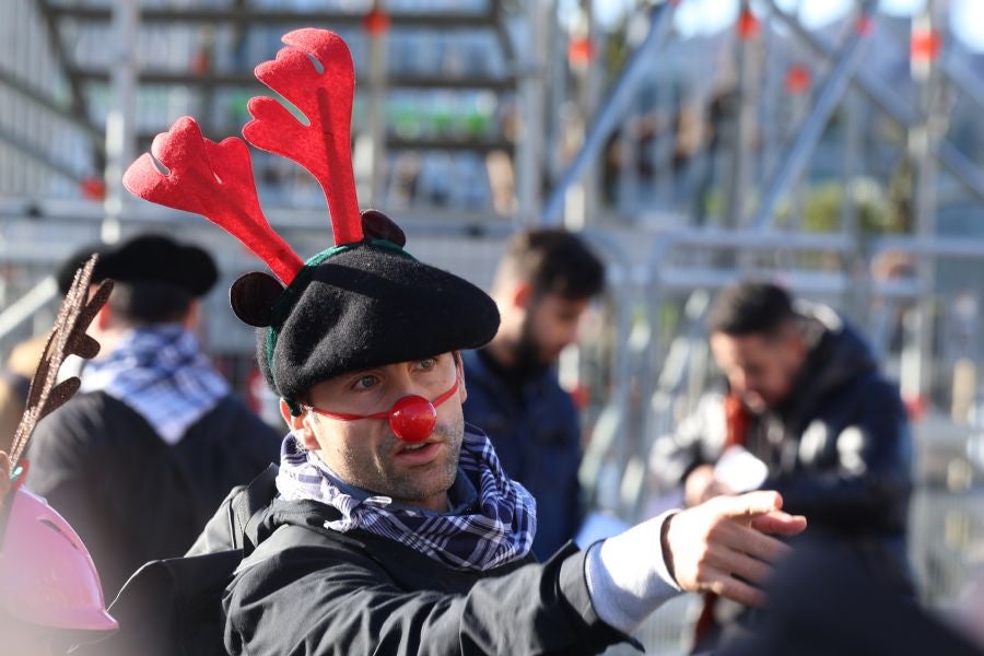Olentzero y Mari Domingi en Donostia
