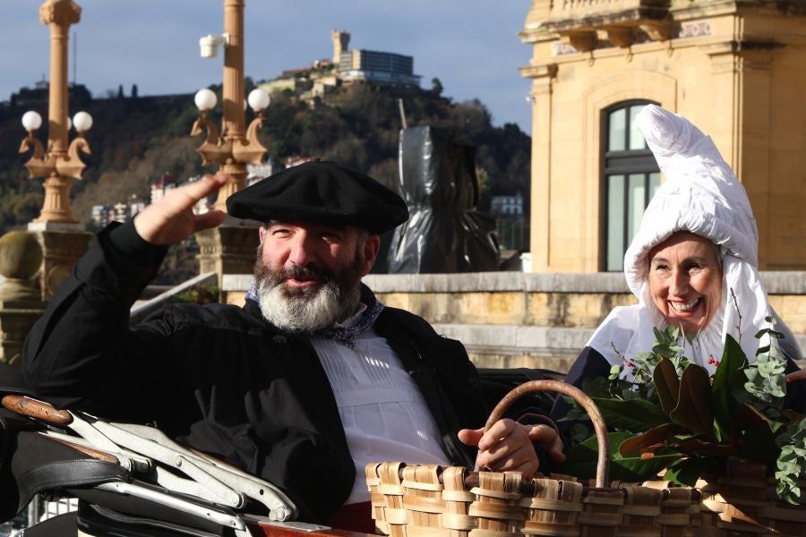 Olentzero y Mari Domingi en Donostia