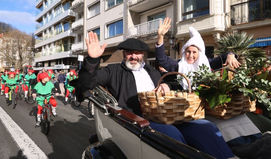 Olentzero y Mari Domingi en Donostia
