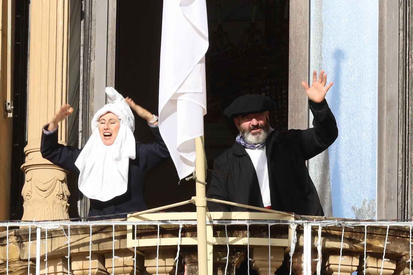 Olentzero y Mari Domingi en Donostia