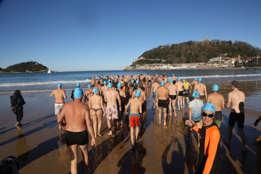 El &#039;Kontxapuzón&#039; puede con el frío