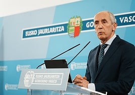 El vicelehendakari primero y consejero de Seguridad, Josu Erkoreka.E