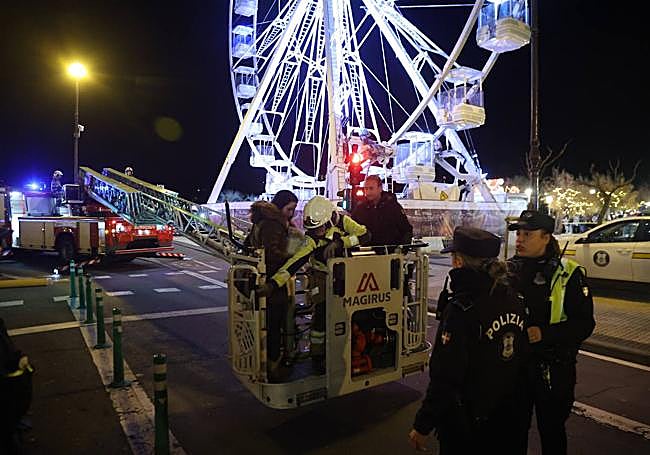 Las imágenes de un rescate de película.