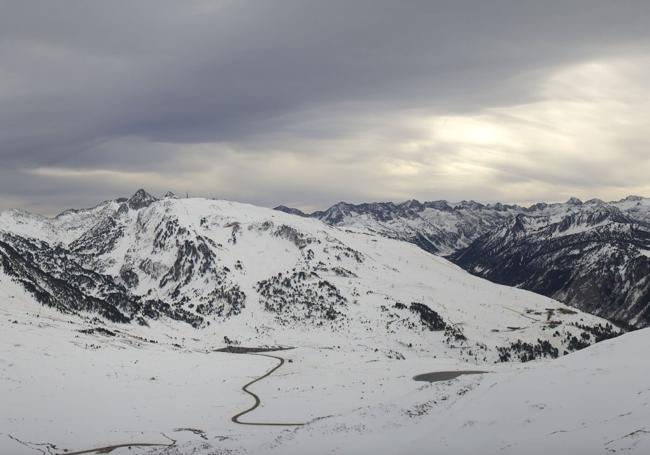 Panorámica aérea de Baqueira.