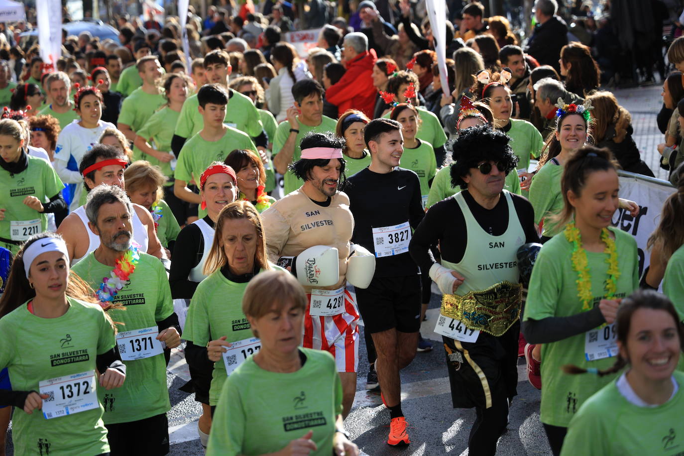 Las mejores imágenes de la San Silvestre de Donostia