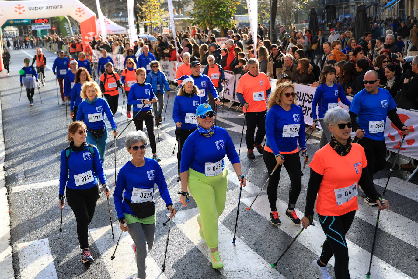 Las mejores imágenes de la San Silvestre de Donostia