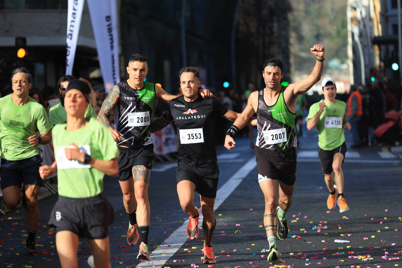 Las mejores imágenes de la San Silvestre de Donostia