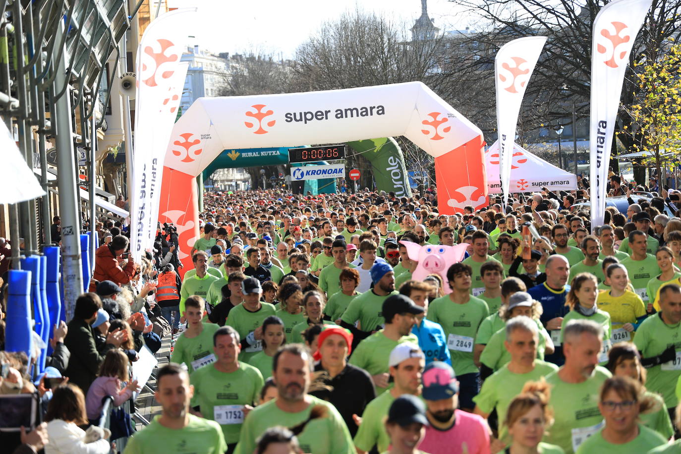 Las mejores imágenes de la San Silvestre de Donostia