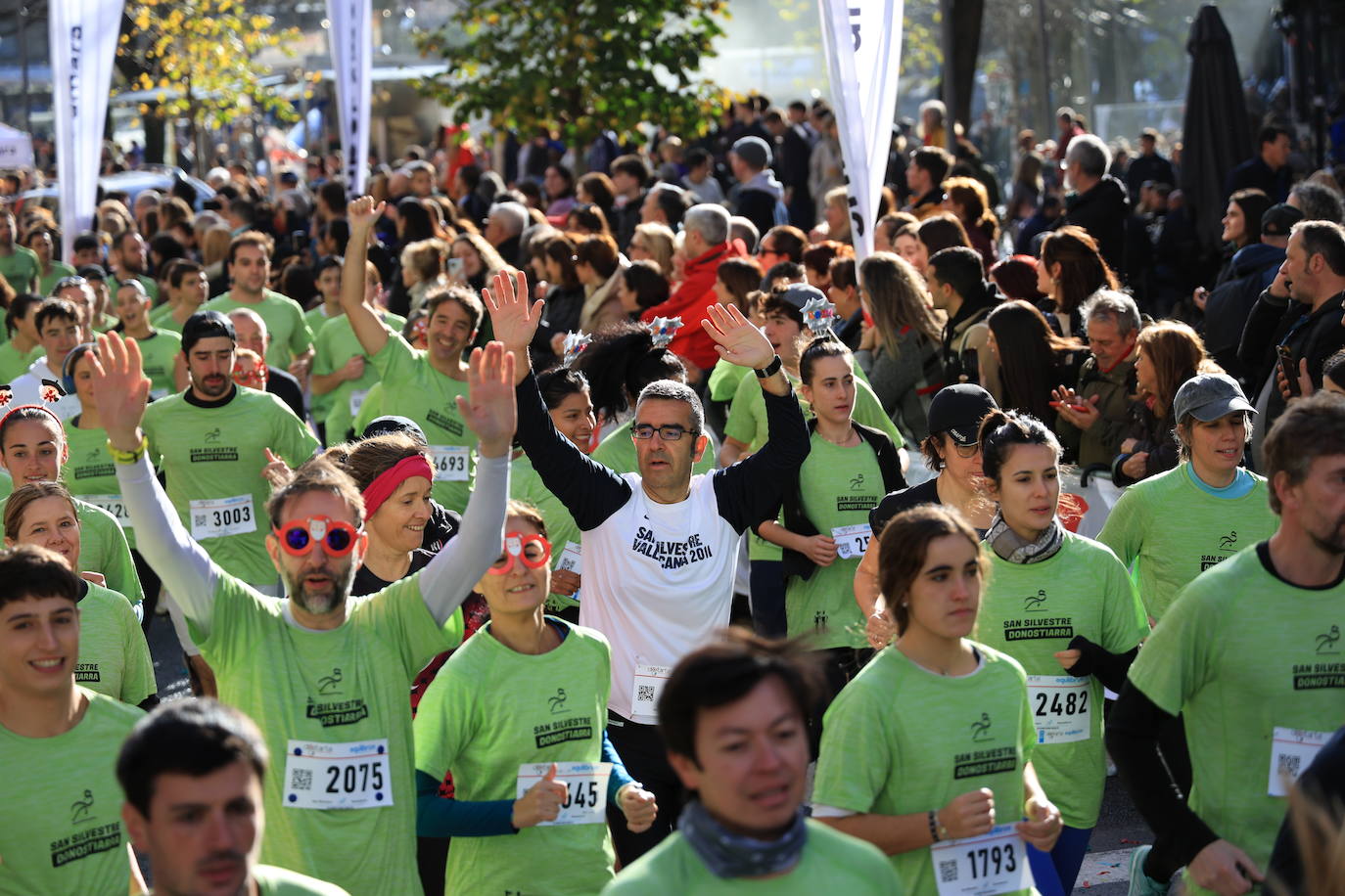 Las mejores imágenes de la San Silvestre de Donostia