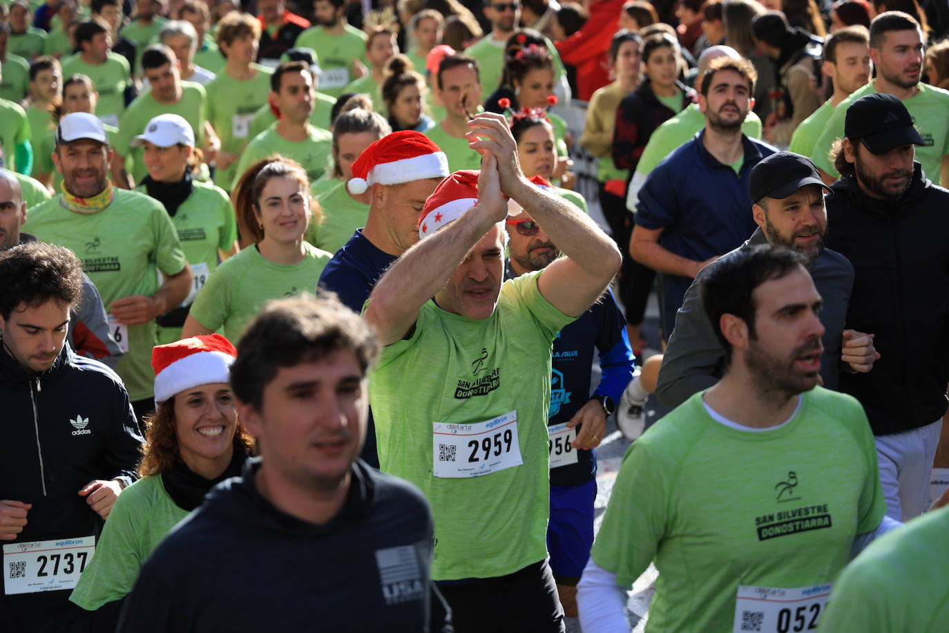 Las mejores imágenes de la San Silvestre de Donostia