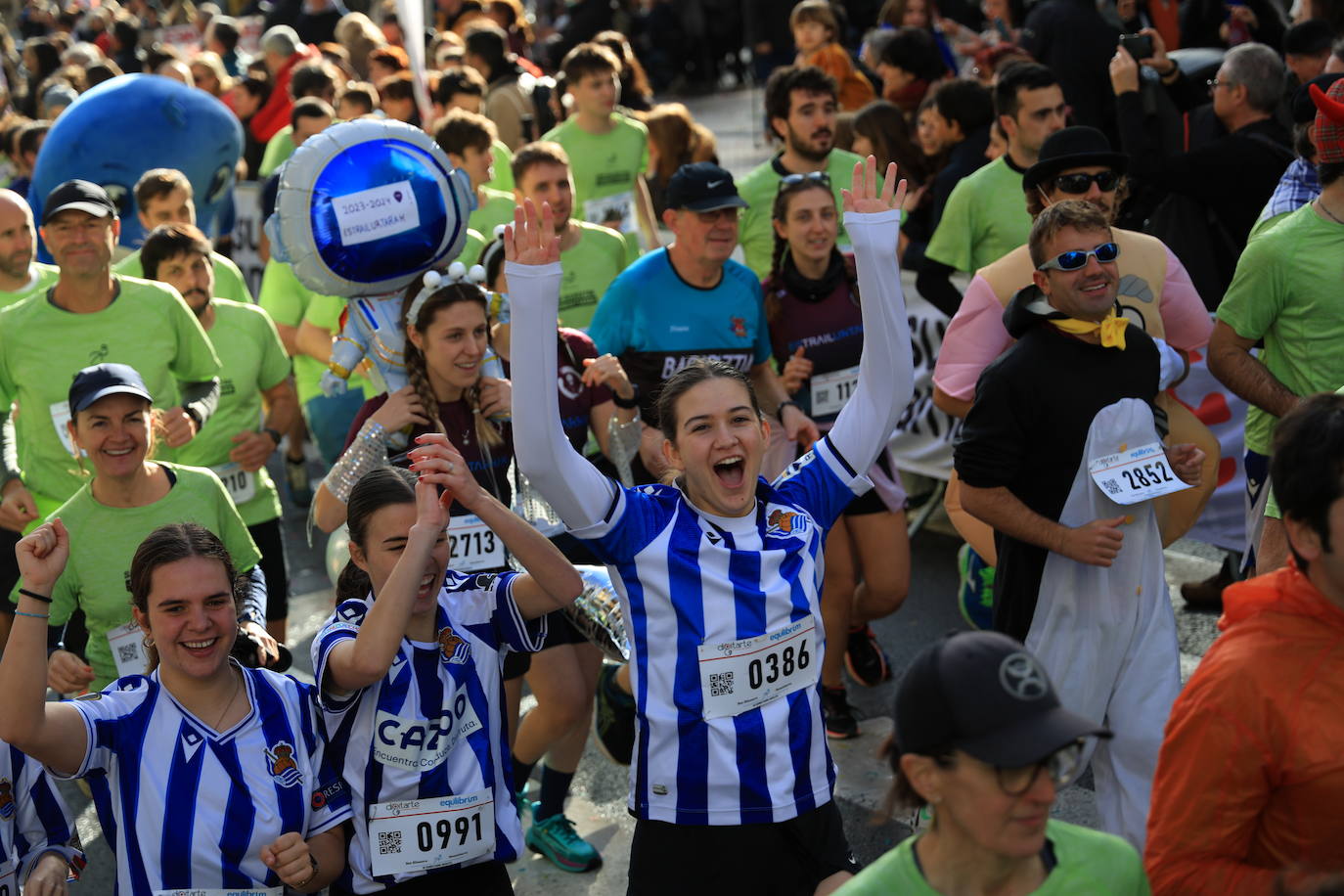 Las mejores imágenes de la San Silvestre de Donostia