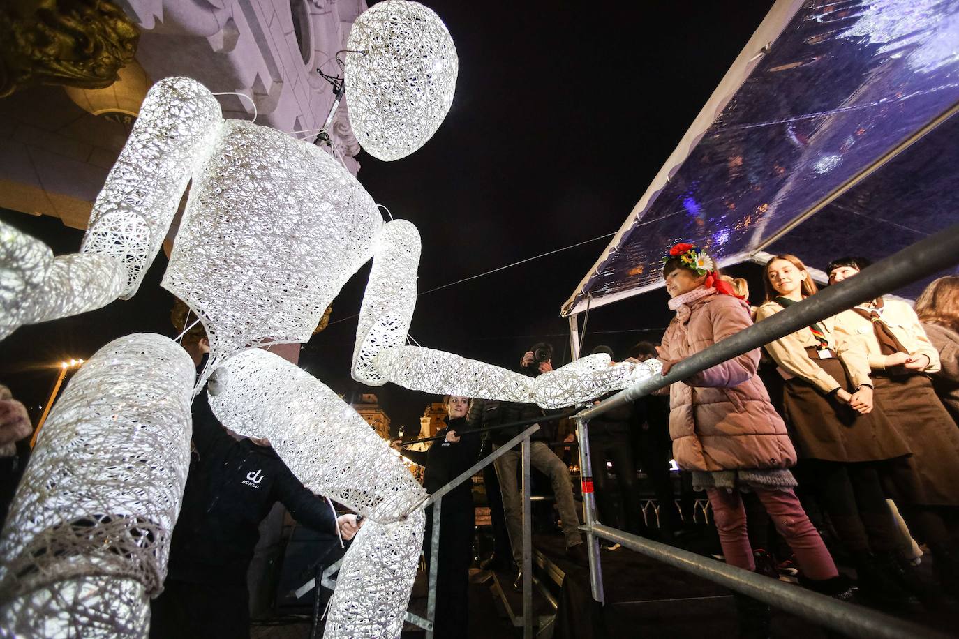 Fotos: Donostia apaga la Navidad