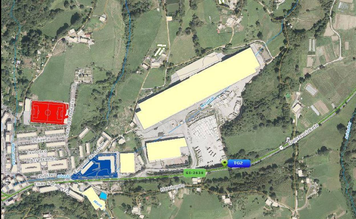 Tres heridos al colisionar dos vehículos en la GI-2638 a la altura de Lezo