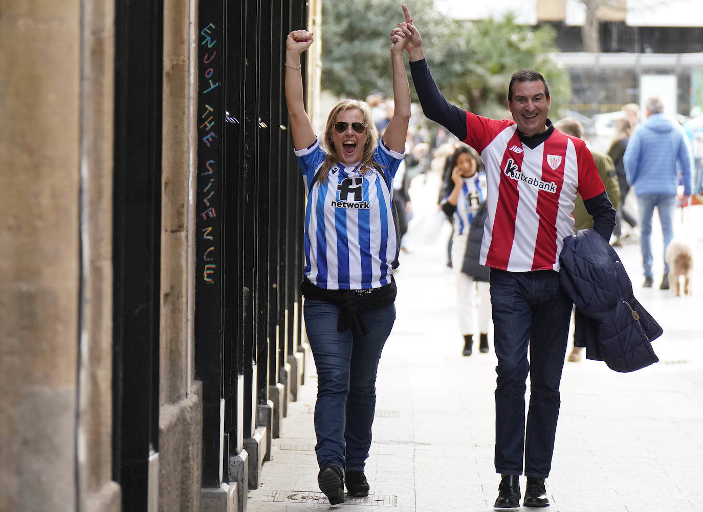 Fotos: Ambiente de lujo antes de un intenso derbi