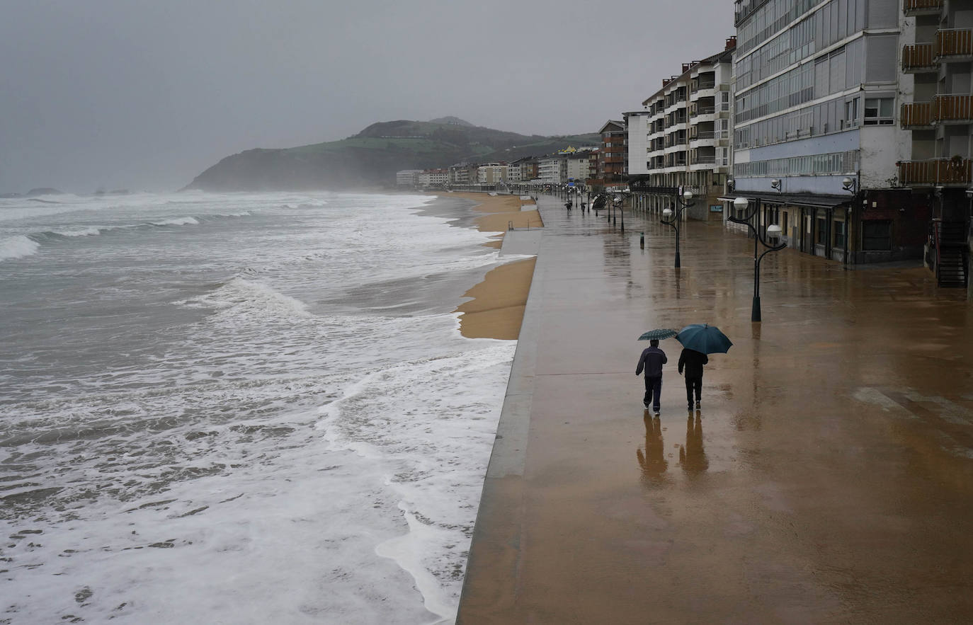 El paseó marítimo de Zarautz.