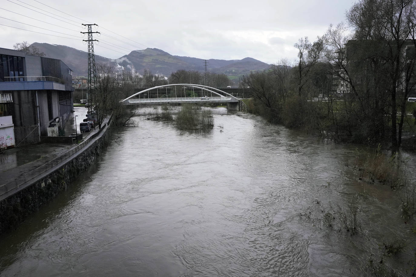 El río Urumea, a su paso por Hernani.