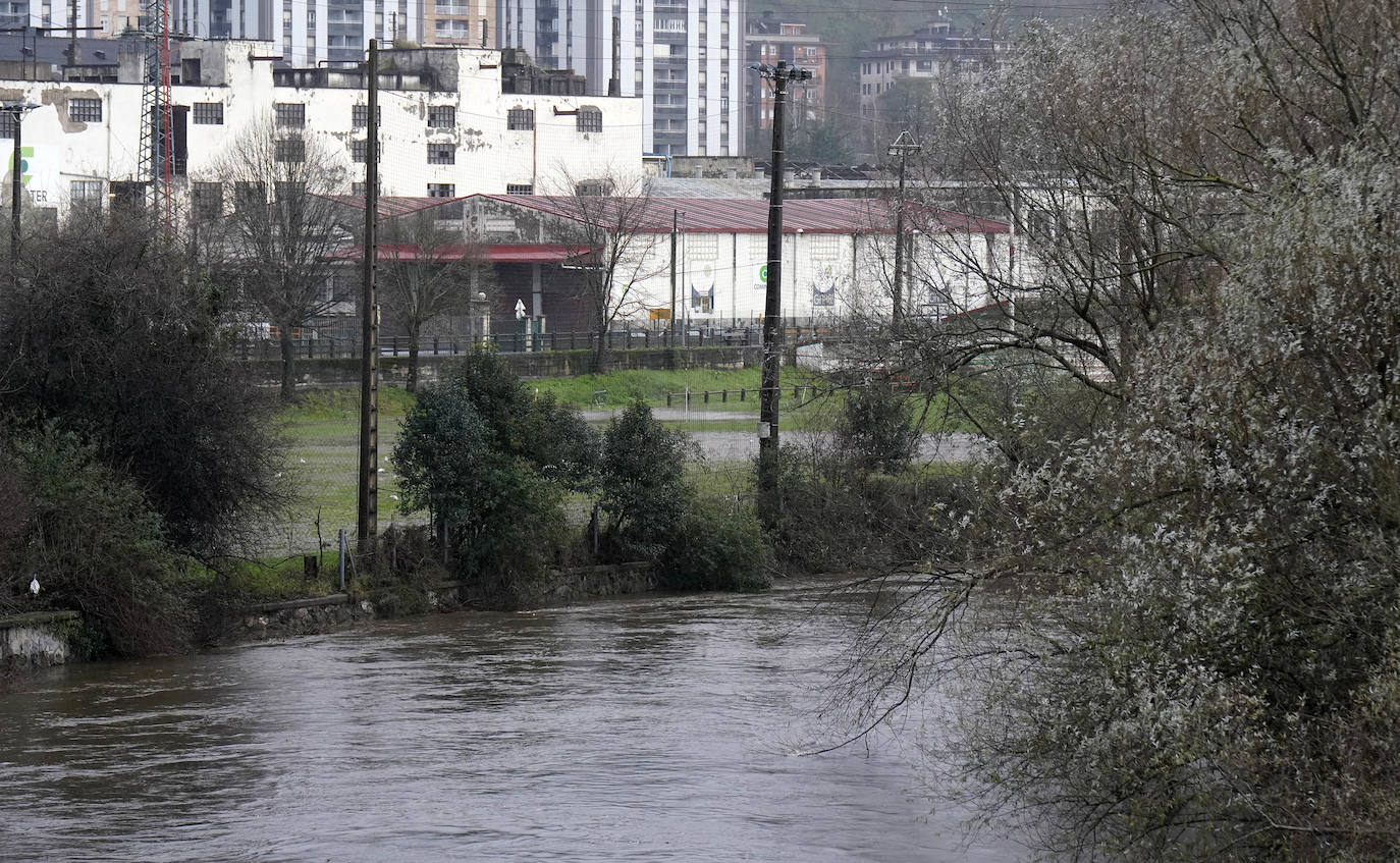 Temporal en Hernani, en las cercanías del campo de Landare.
