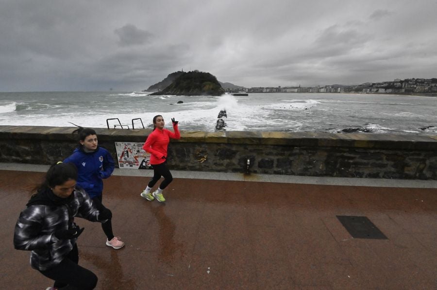 El Tiempo en Donostia: Jornada gris y lluviosa en Donostia