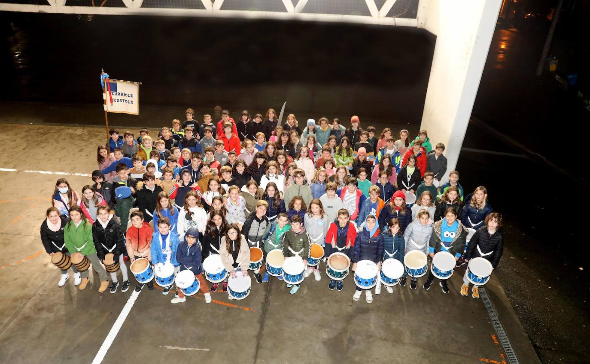 La Tamborrada infantil contará un año más con la presencia de Zurriola Ikastola. 