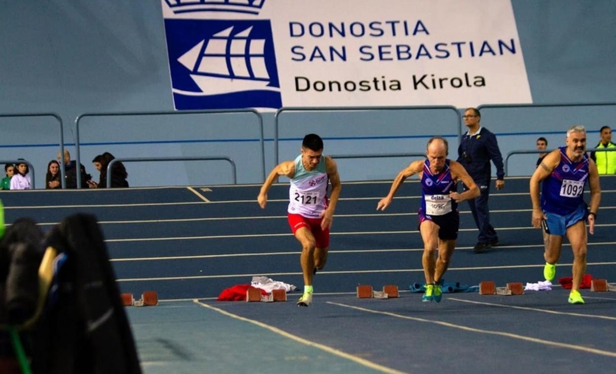 Tomás Sánchez en los campeonatos de Gipuzkoa absolutos.