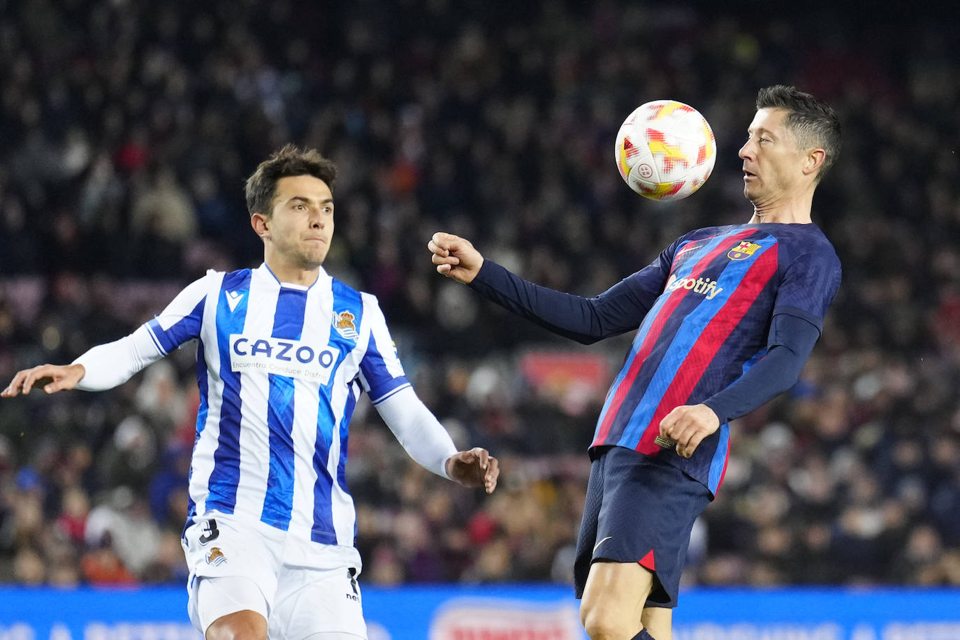 Fotos: Derrota de la Real ante el Barcelona