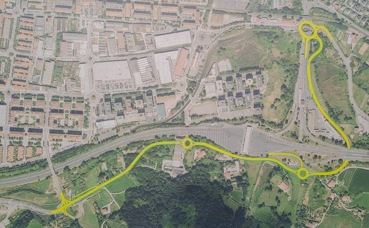 Planteamiento de la nueva variante de Zarautz.