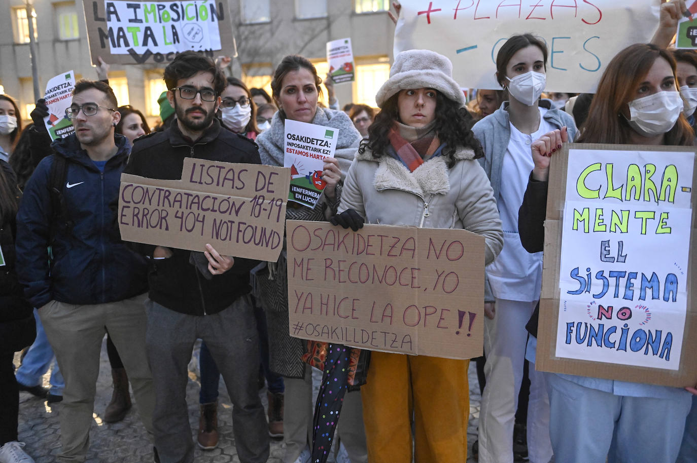 Fotos: Protesta del sector de la enfermería