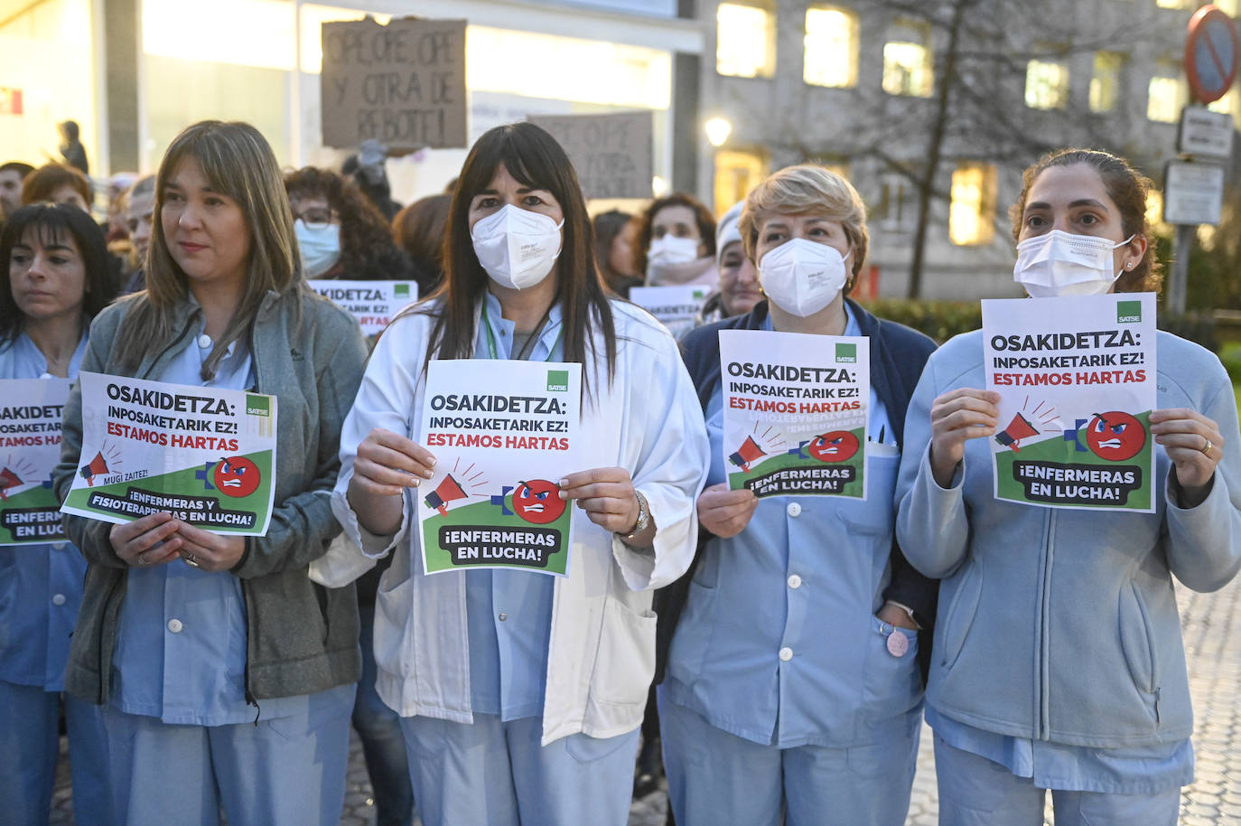 Fotos: Protesta del sector de la enfermería