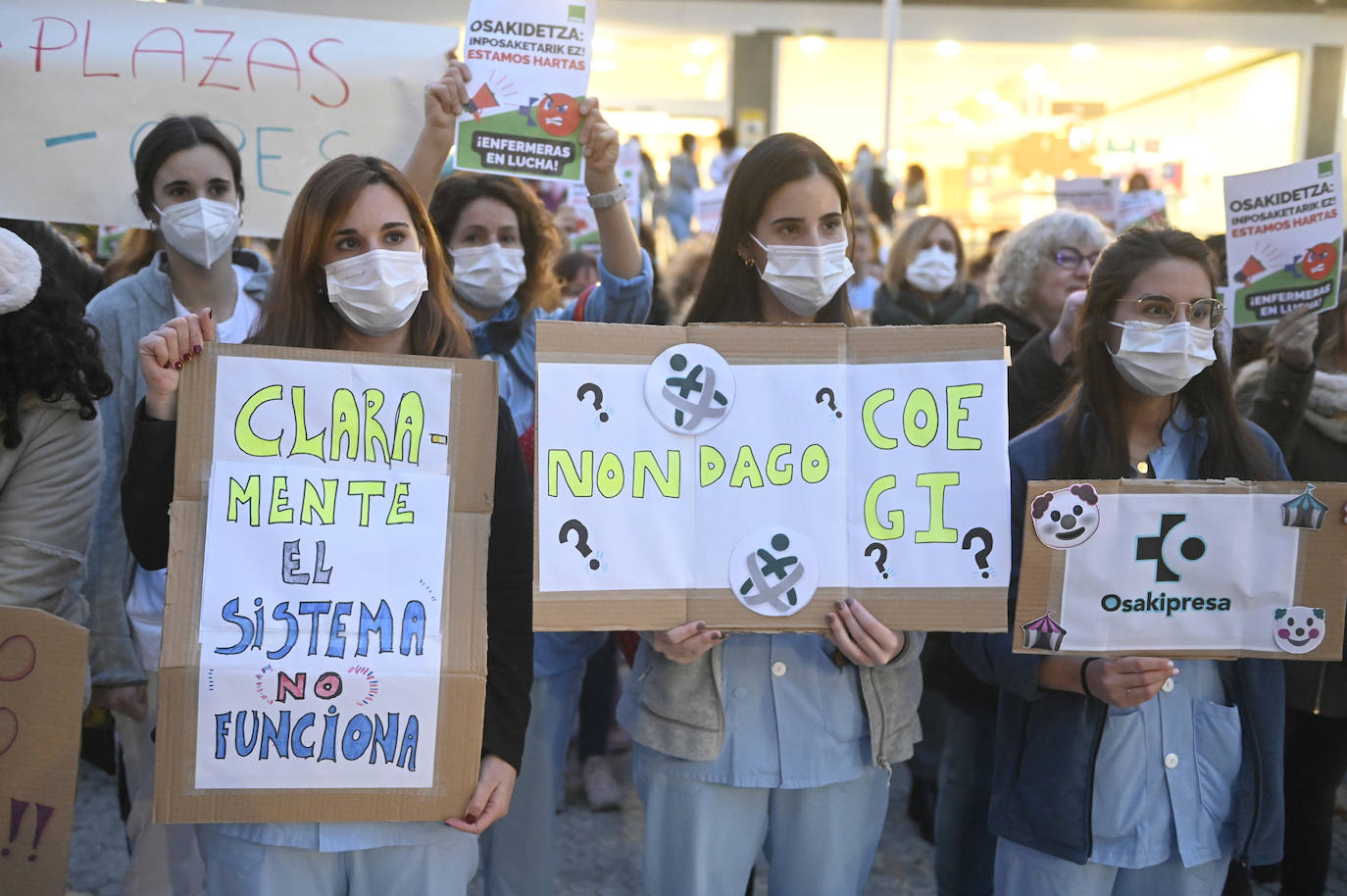 Fotos: Protesta del sector de la enfermería