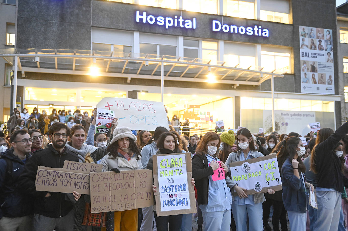 Fotos: Protesta del sector de la enfermería