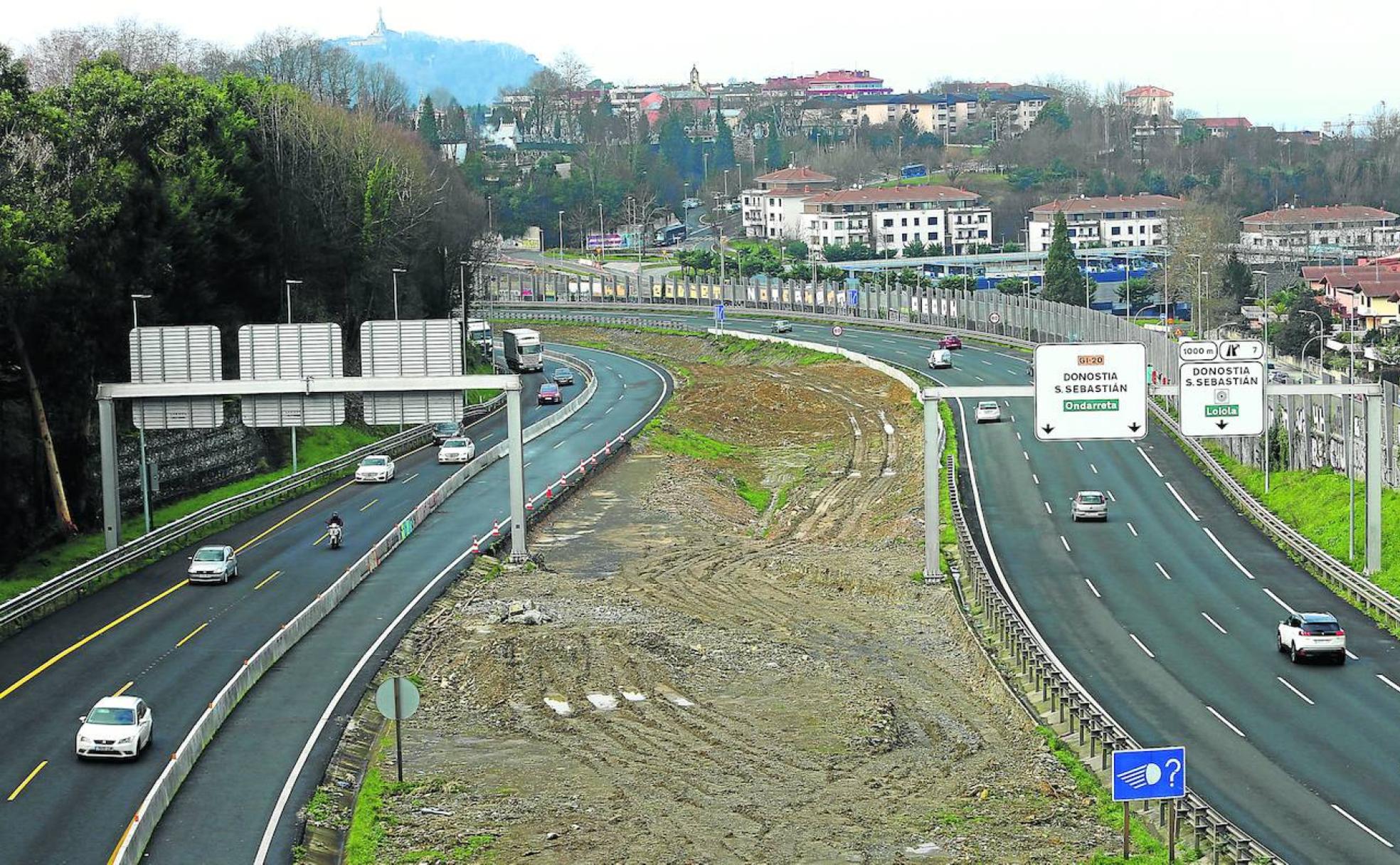 La inversión en las obras del enlace de Marrutxipi este año supera el millón y medio de euros.