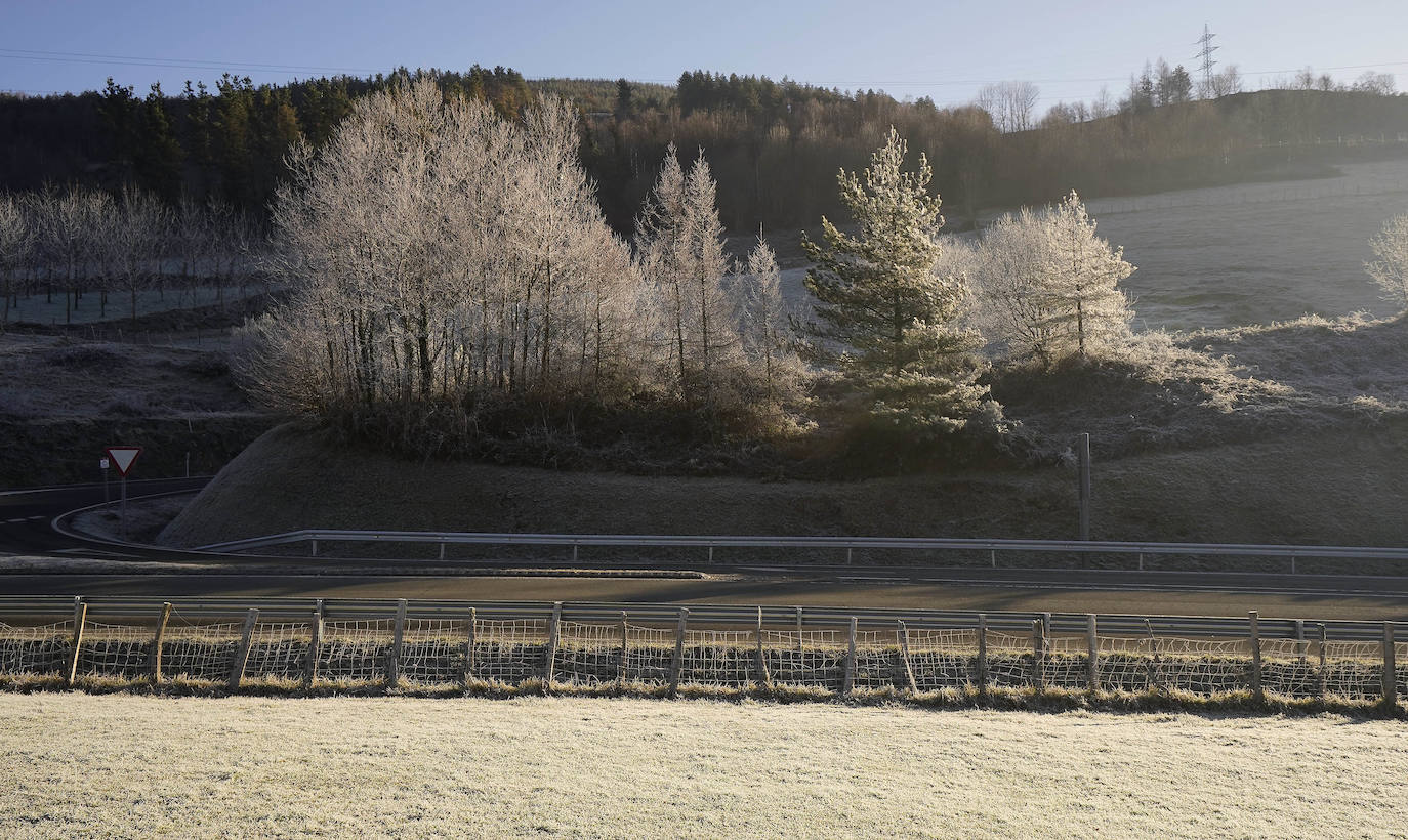 Fotos: Última noche de heladas en Gipuzkoa