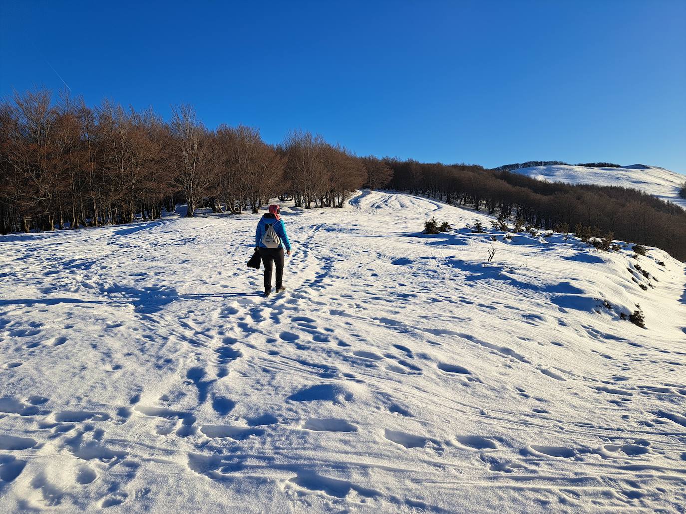 Fotos: Eguzkizko Muinoa, entre nieve y rayos de sol