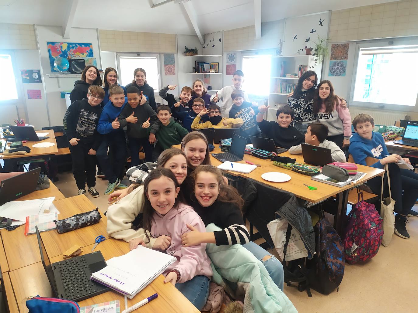 Fotos: Ezagutu Tolosako Herrikideko ikasleak