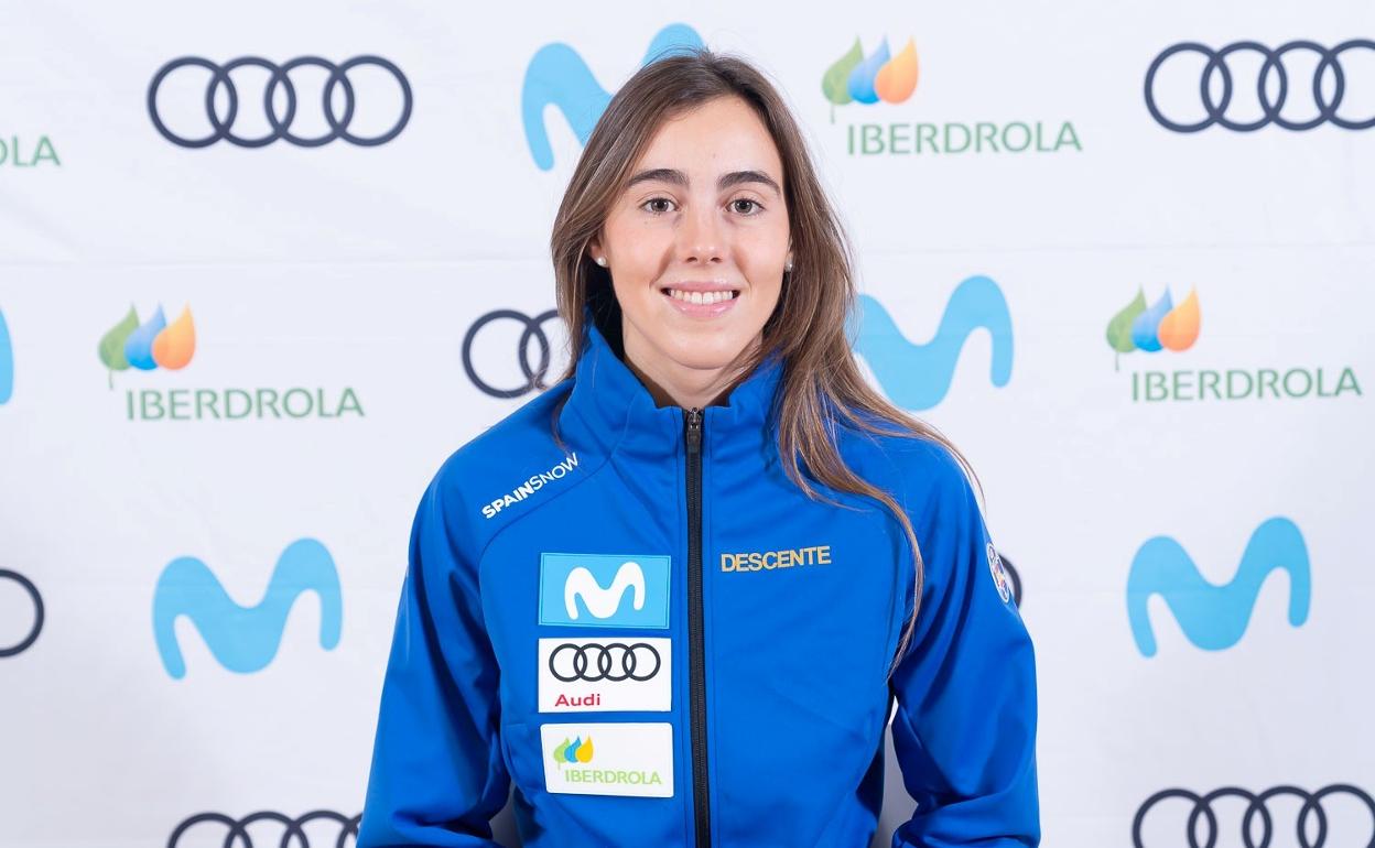 Arrietta Rodríguez, joven esquiadora donostiarra.