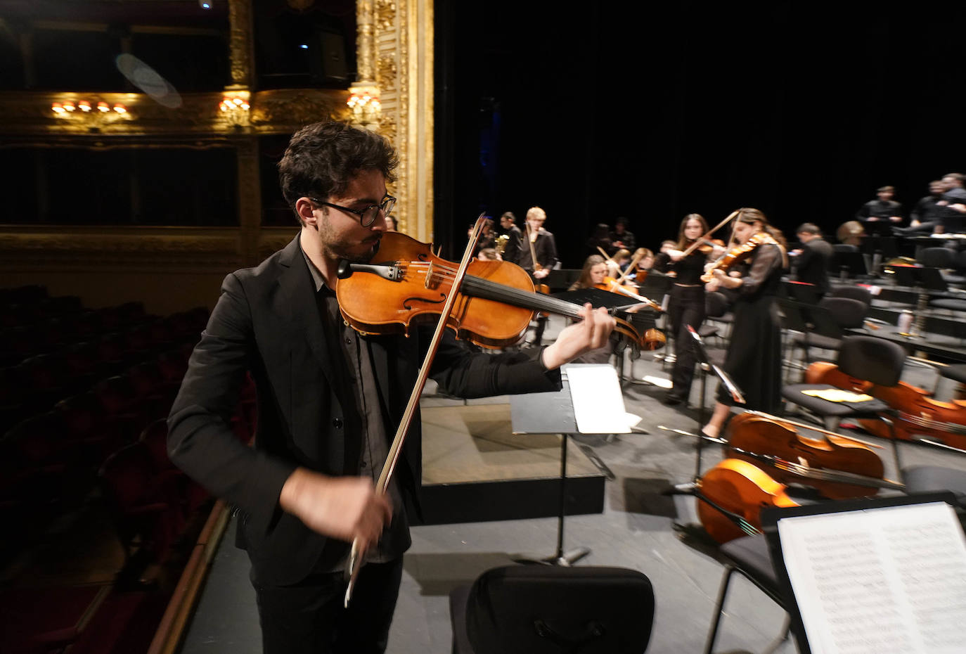 Así se prepara el concierto de Año Nuevo de la EGO