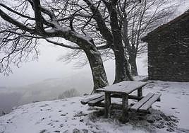 La cota de nieve se situará en torno a 700-800 metros, según informa Euskalmet.