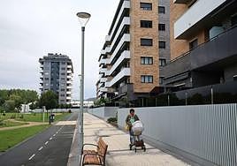 Bloques de viviendas nuevas en Astigarraga.