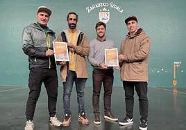 Alfonso Baroja, Alberto Saseta, Inaxio Illarramendi y Matias Biasco en la presentación del evento.